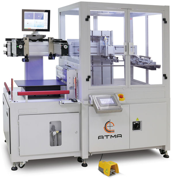ATMA Screen Printing Machine | AUTOMATIC CCD REGISTERING 4-POST SCREEN PRINTER