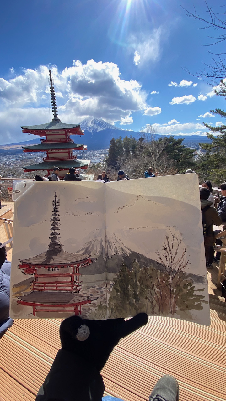 Mount Fuji & the Pagoda