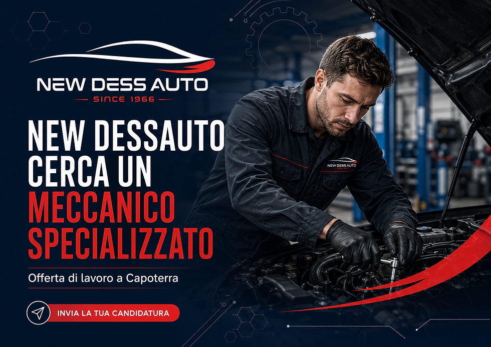 New Dessauto cerca un meccanico specializzato a Capoterra