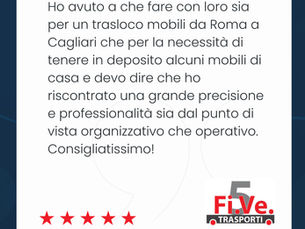 Trasloco e deposito gestiti con cura: la parola ai nostri clienti