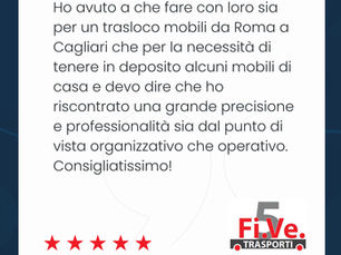 Trasloco e deposito gestiti con cura: la parola ai nostri clienti