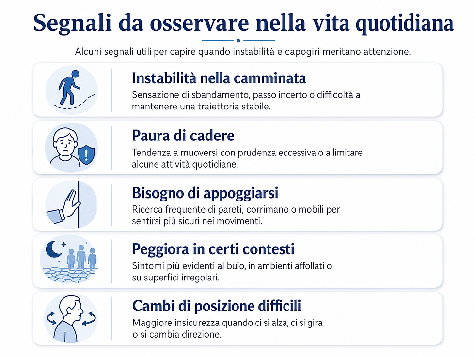 Vertigini nell’anziano: cause più frequenti e quando preoccuparsi