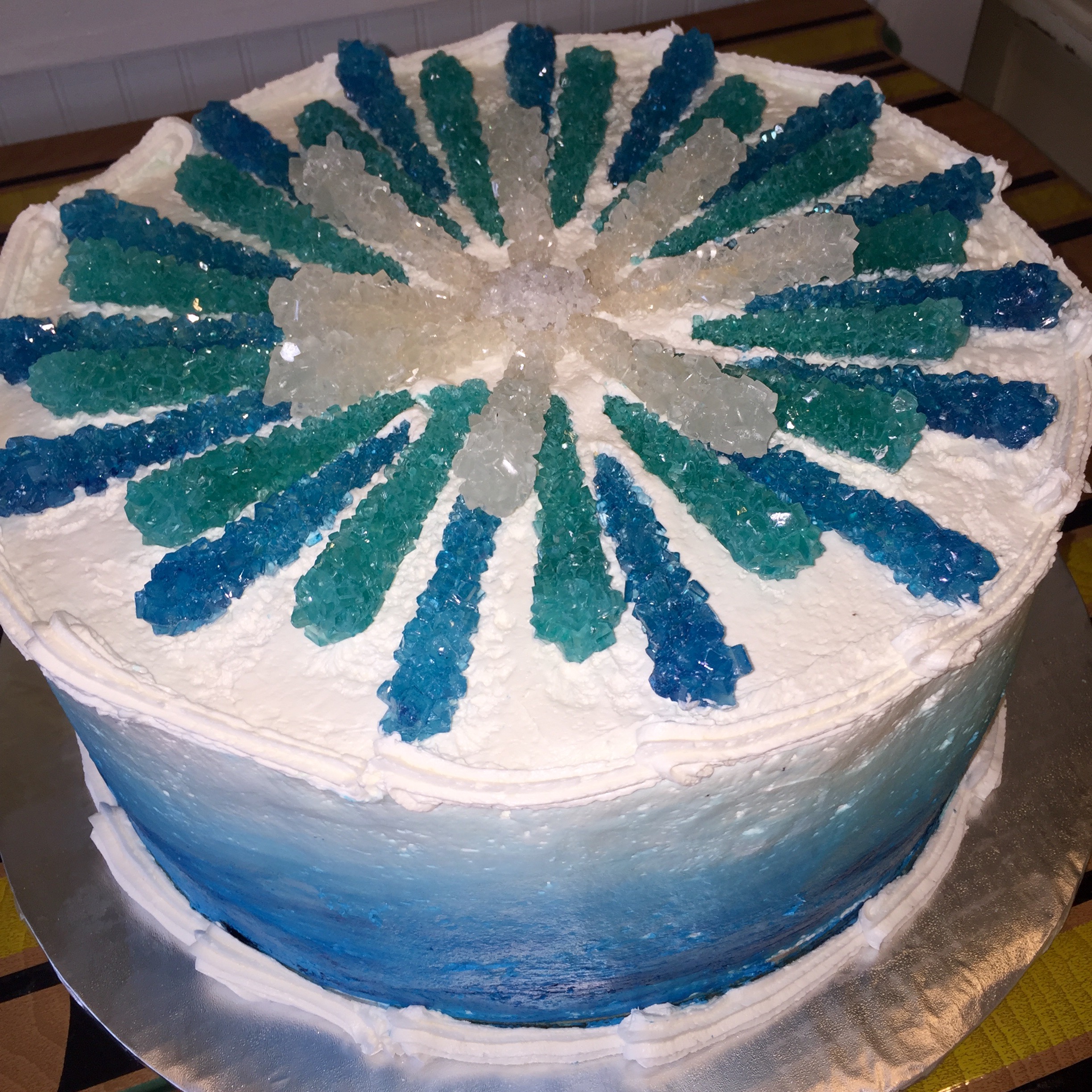 Icicle cake