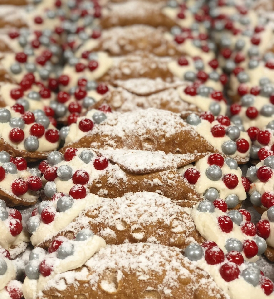 Christmas cannoli