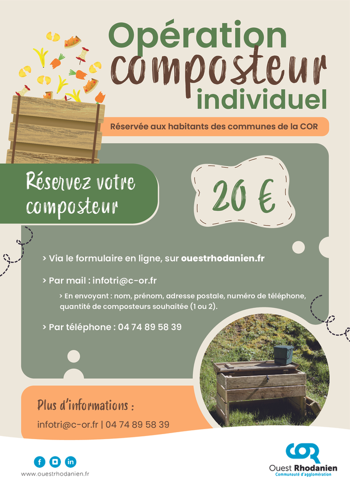 Réservez votre composteur