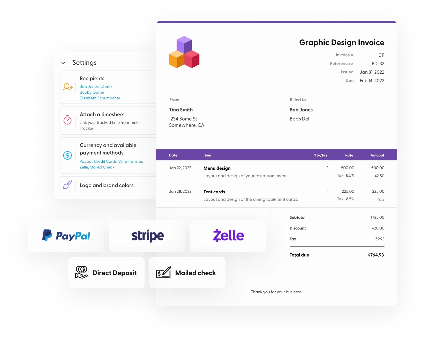 Invoices Easily generate and send invoices—get paid faster than ever. Explore Invoices