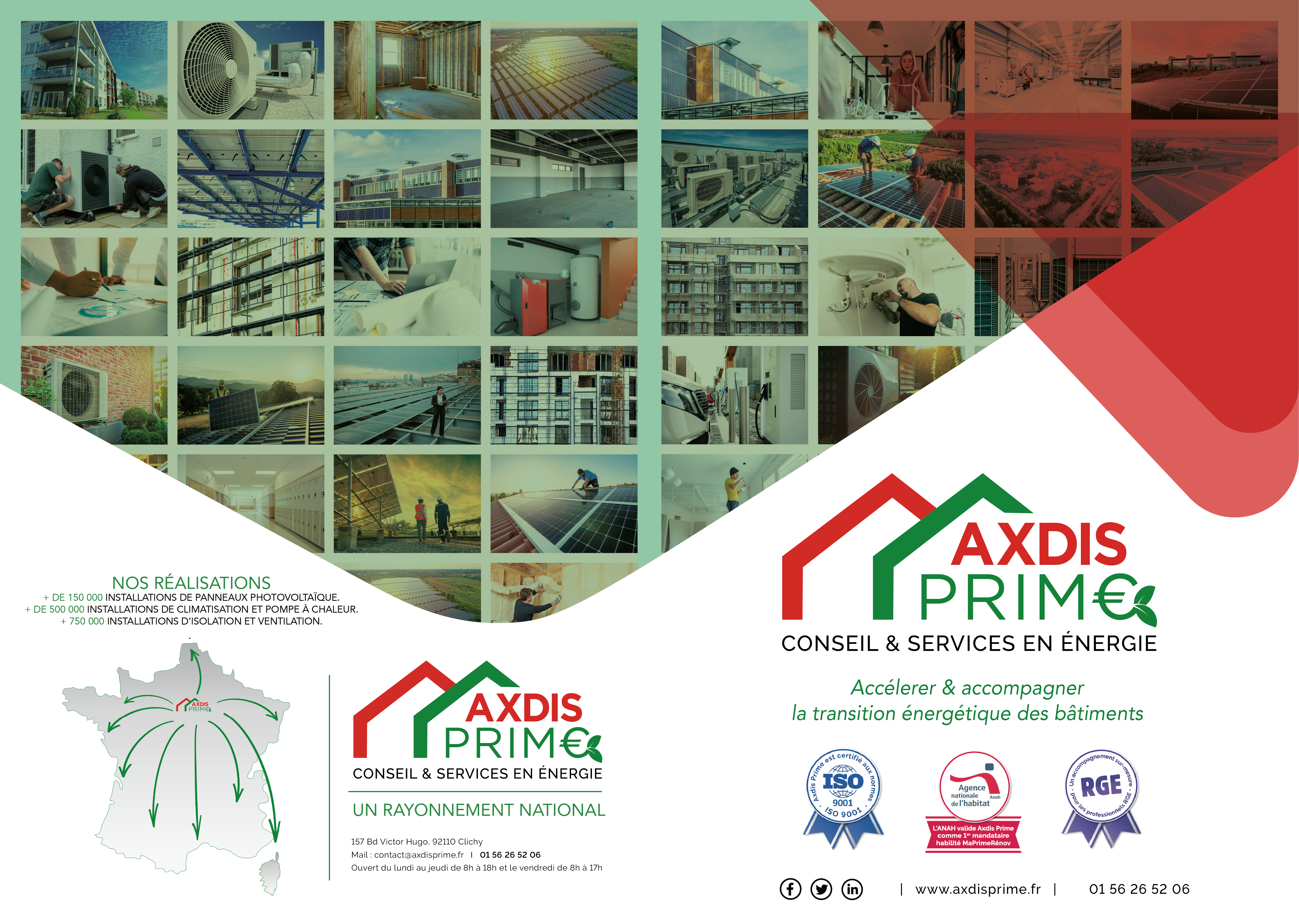 Plaquette commerciale Axdis Prime — couverture et dos d’origine