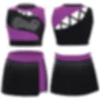 Thumbnail: Kids Girls Cheerleader Costume Sports Meeting Cheerleading Uniform Dance Outfit