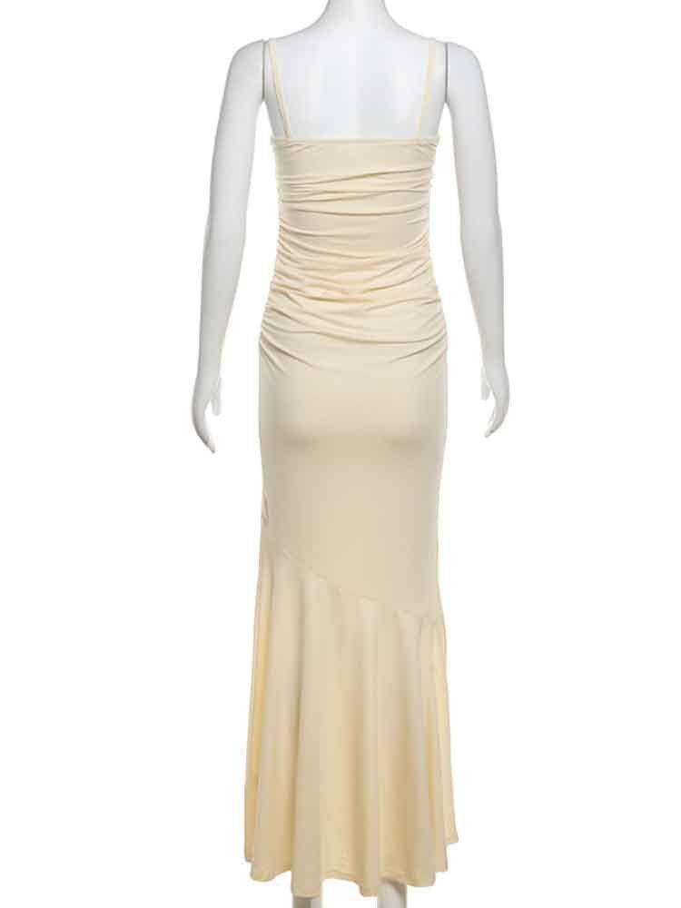 Thumbnail: French-style Women’s Lace Pleated Long Dress 2024