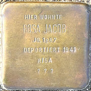 Foto des Stolpersteins