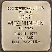 Foto des Stolpersteins