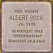 Foto des Stolpersteins
