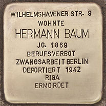 Foto des Stolpersteins