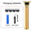 Miniatura: Máquina de cortar cabelo elétrica clippers novo estilo retro T9