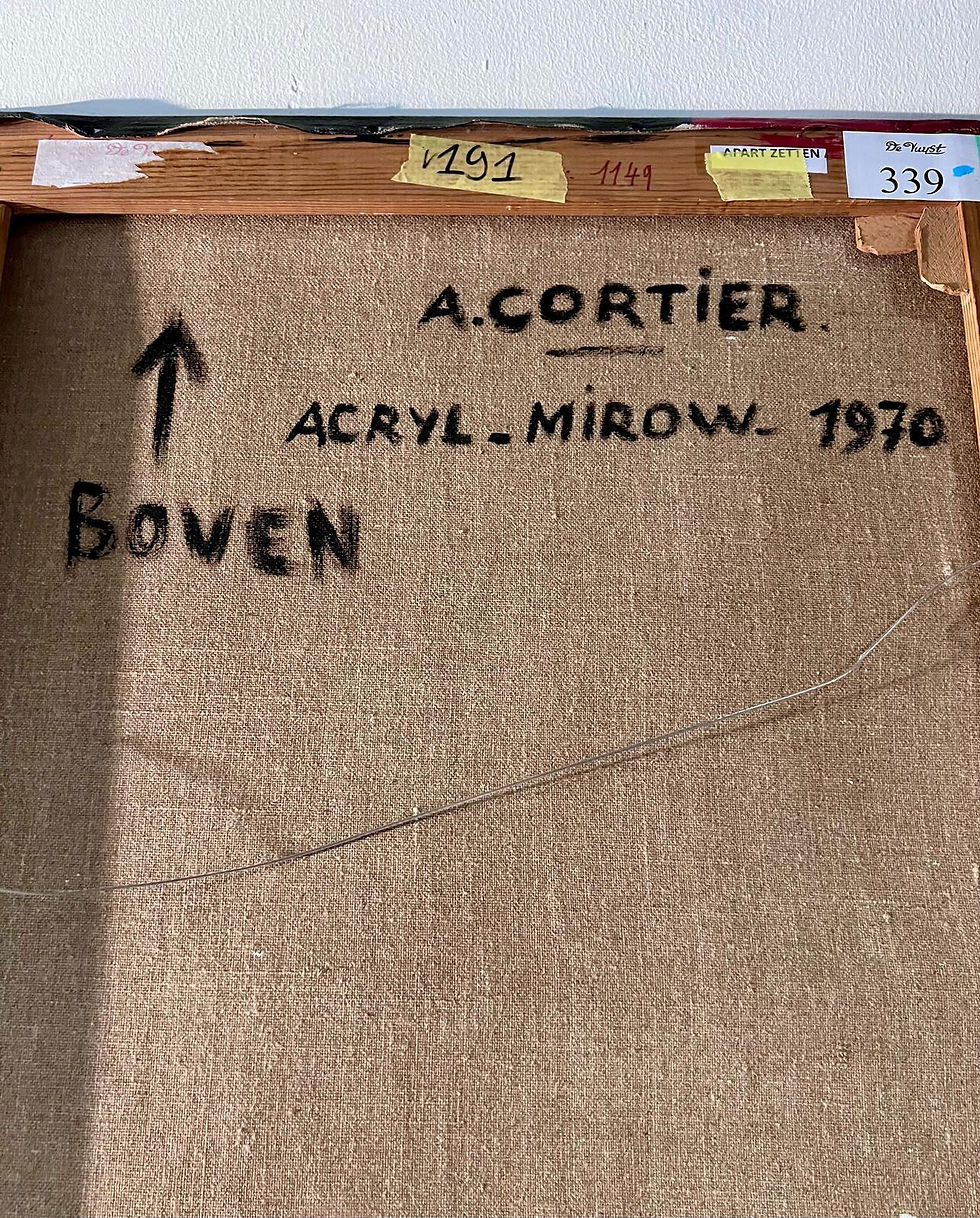 Thumbnail: Amedee Cortier - Mirow, 1970, 130 x 97 cm - detail view 2