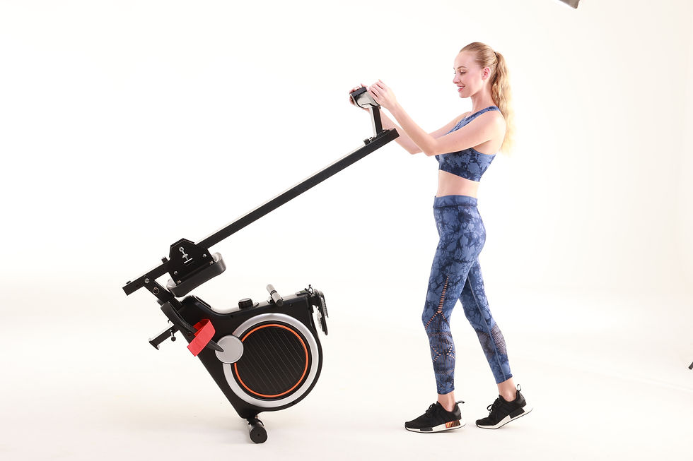 Thumbnail: Commercial Fitness Ski Rowing Machine Indoor Rower