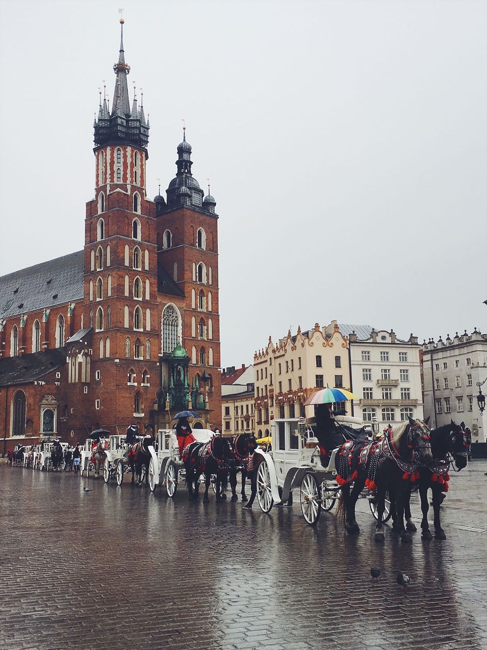 Rynek square in Krakow