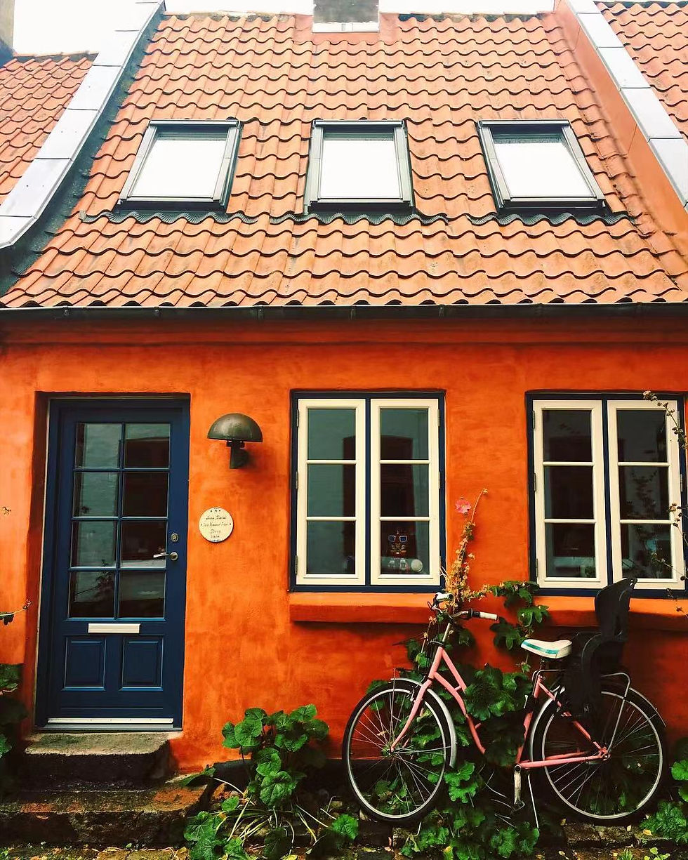 a house and a bike