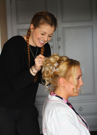 crondon park wedding essex hair up bride hair and makeup