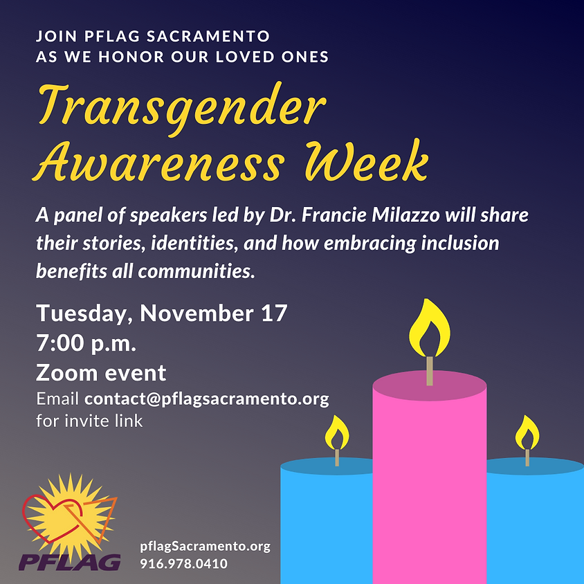 Panel Discussion: Transgender Awareness Week