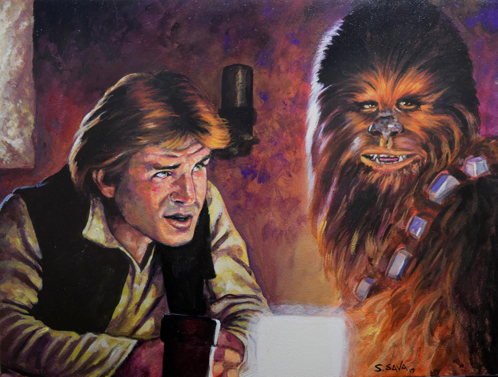 Cantina 2  Gouache on Aquabord