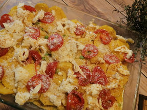 Kartoffelauflauf , Indisch interpretiert a´la bella