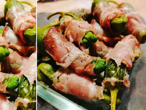 Pimentos im Speckmantel, schnelle Tapas für Gäste...