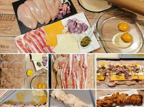 Hähnchenbrustfilet trifft Rollbraten, neue Kreation a´la bella