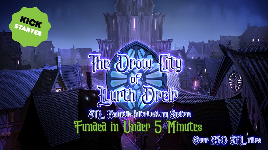 Tomb Guardians Drow City of Lurth Dreir Kickstarter