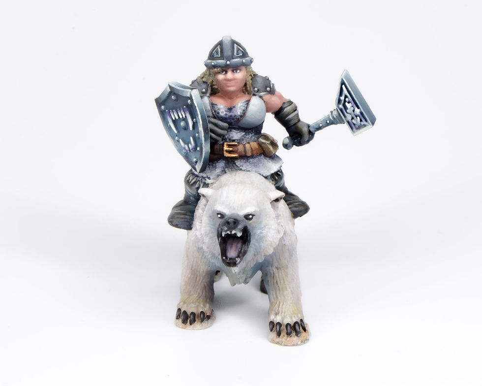 Thumbnail: Female Dwarven Bear Rider