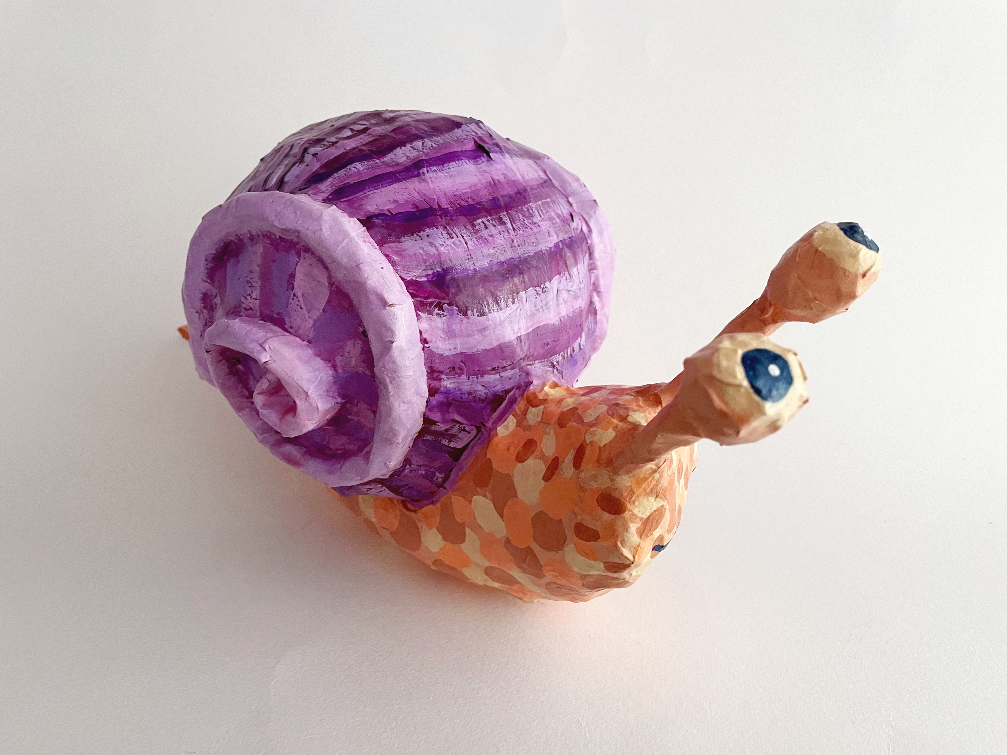 Patricia the Paper Mache Snail