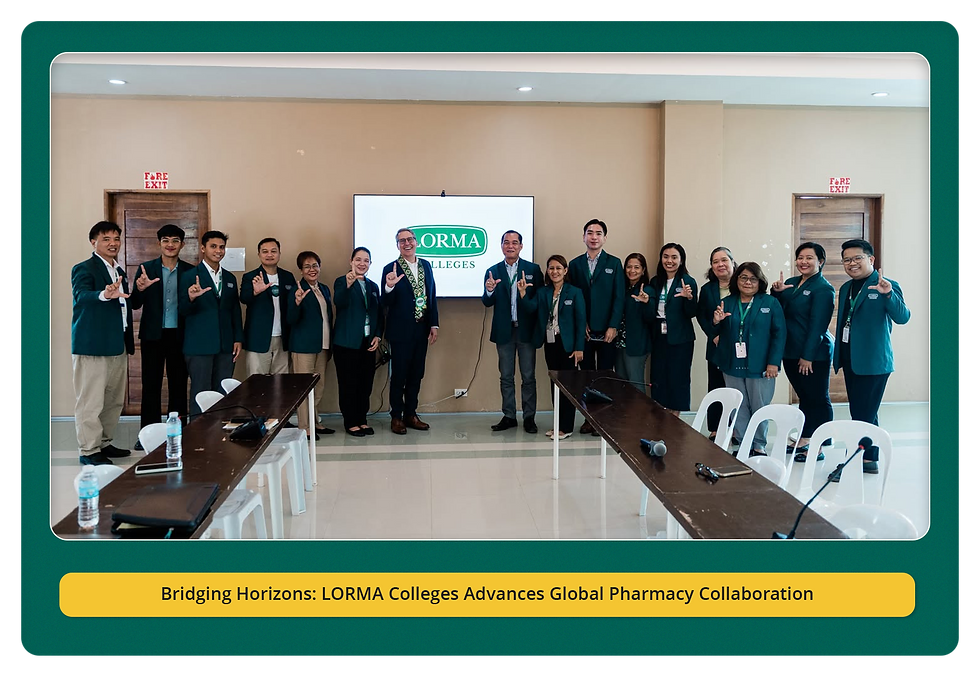 LORMA Colleges' Executives, Academic Council, and Officers welcomed the Dean of the Pharmacy of the University of Wyoming