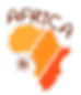 Graphic of Africa in shades of orange