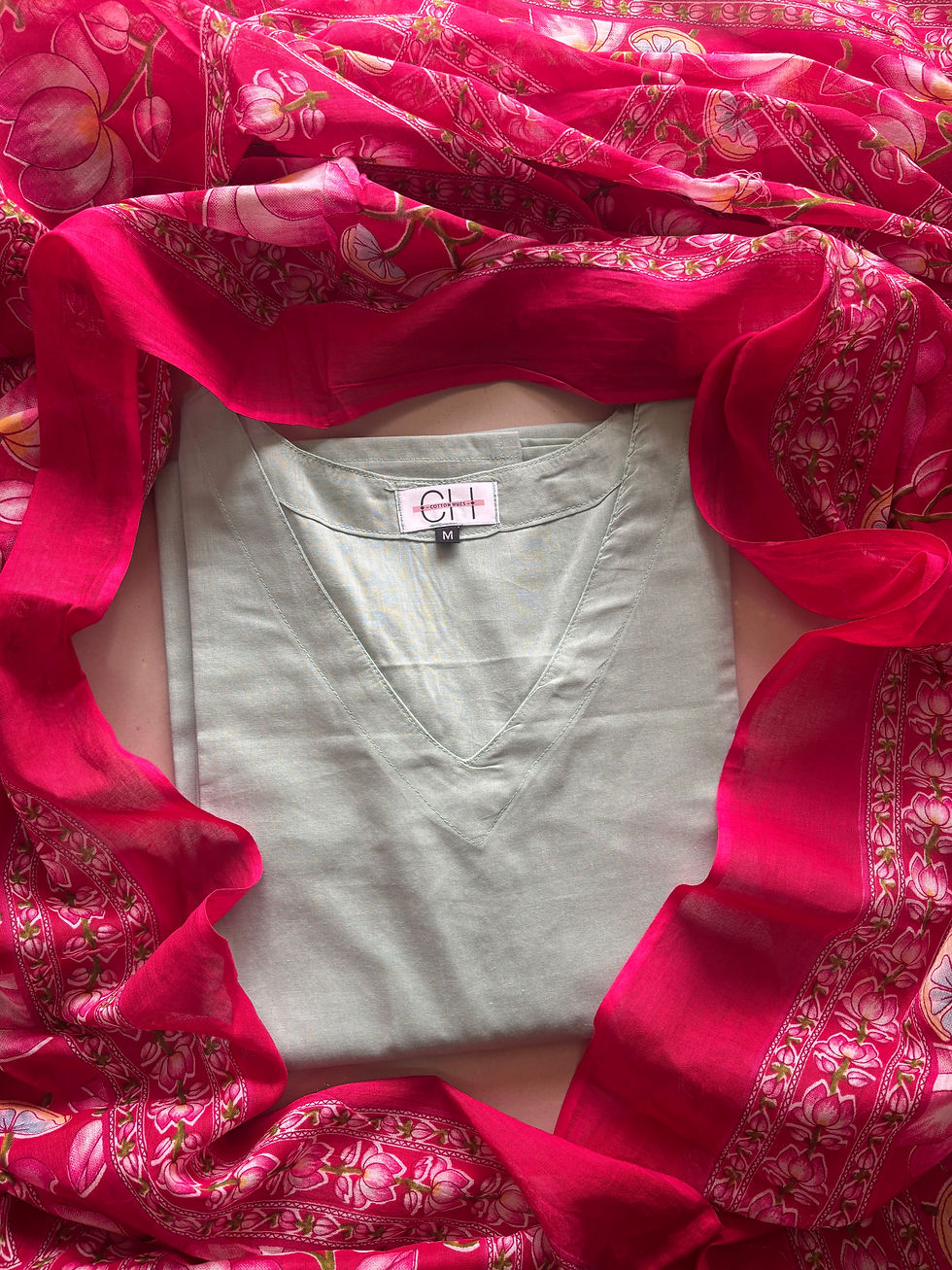 Saadgi - Pastel green set