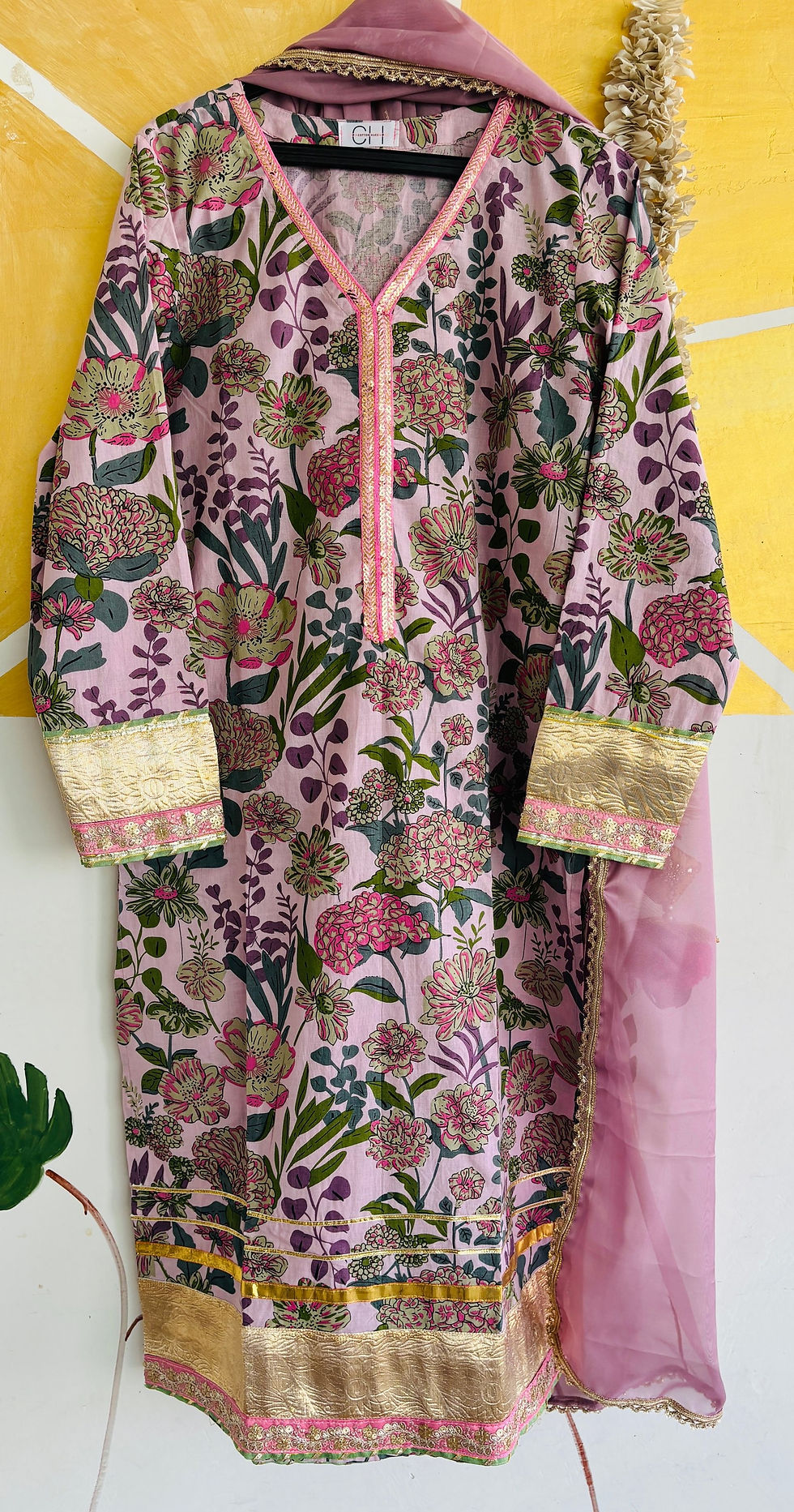 Thumbnail: Sitara -Gulmohar mauve set