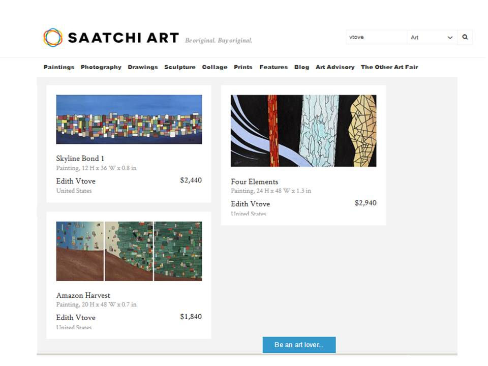 Edith Vtove original at Saatchi