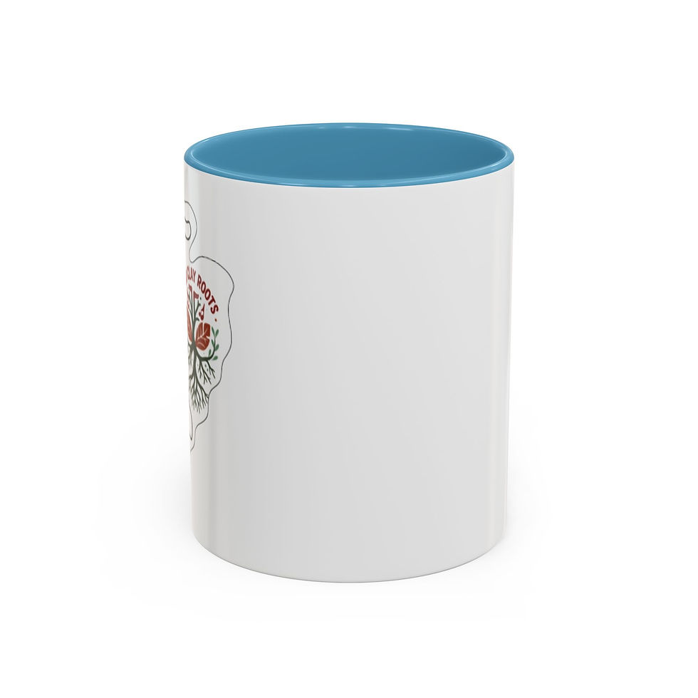 Thumbnail: Floral 'But First Coffee' Accent Mug — 11/15oz Ceramic Coffee Cup