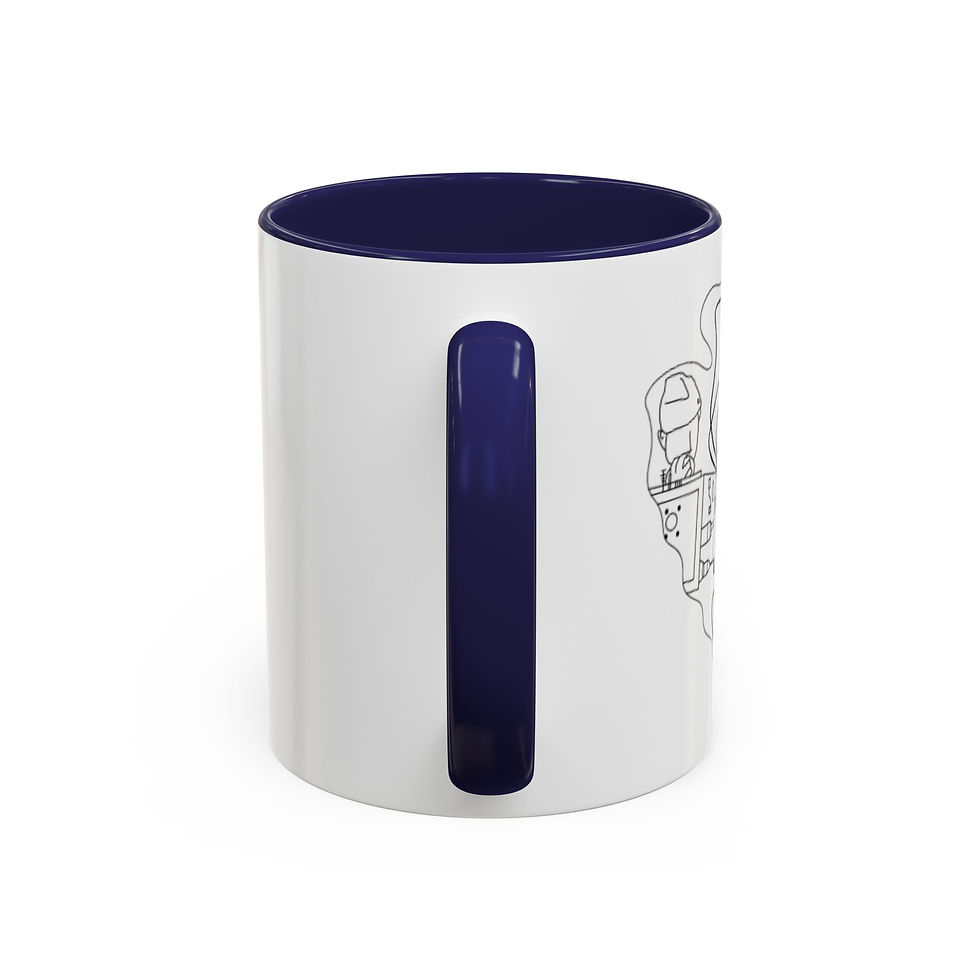 Thumbnail: Floral 'But First Coffee' Accent Mug — 11/15oz Ceramic Coffee Cup