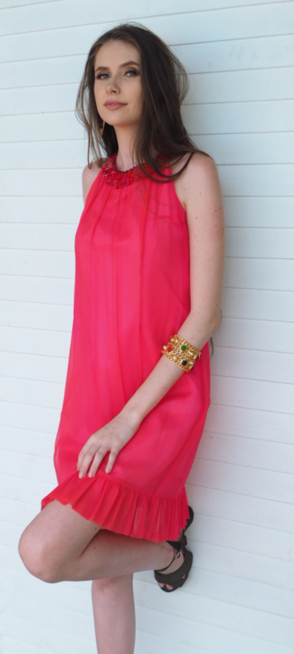 60s Pink Go-Go Dress