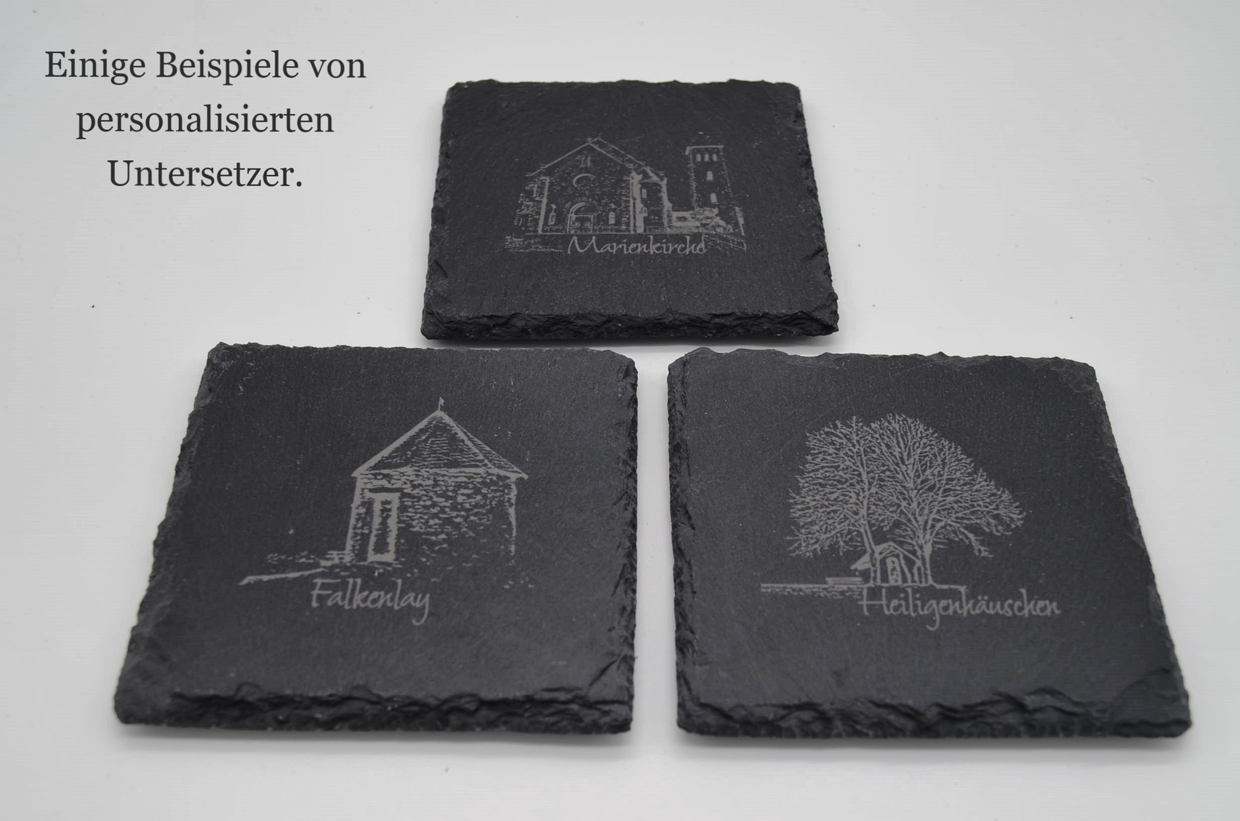Schiefer-Untersetzer (personalisiert)
