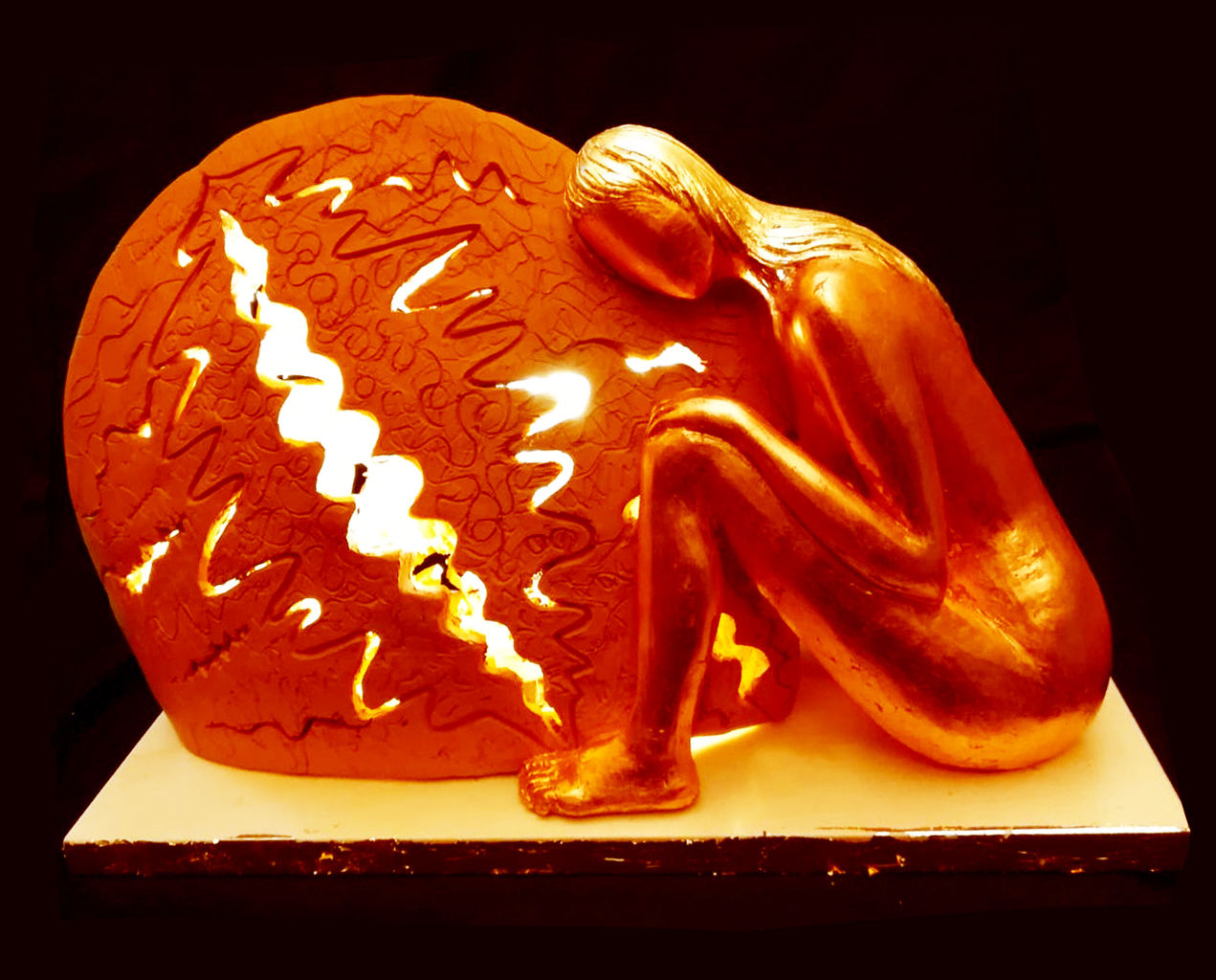 Lampada in Terracotta  40 cm