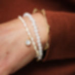 ORGANIC PEARL AND MOONSTONE BRACELET