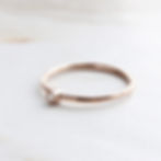 DAINTY 9CT GOLD DIAMOND STACK RING
