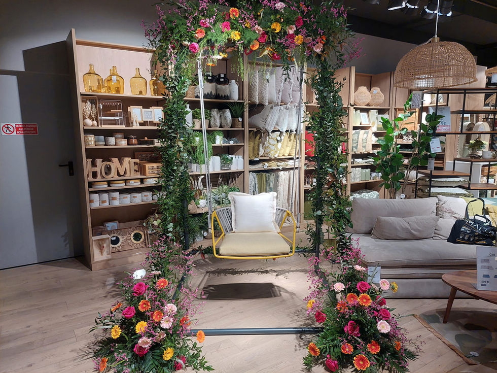 Flower Design Showroom Maisons du Monde Milano per evento stampa