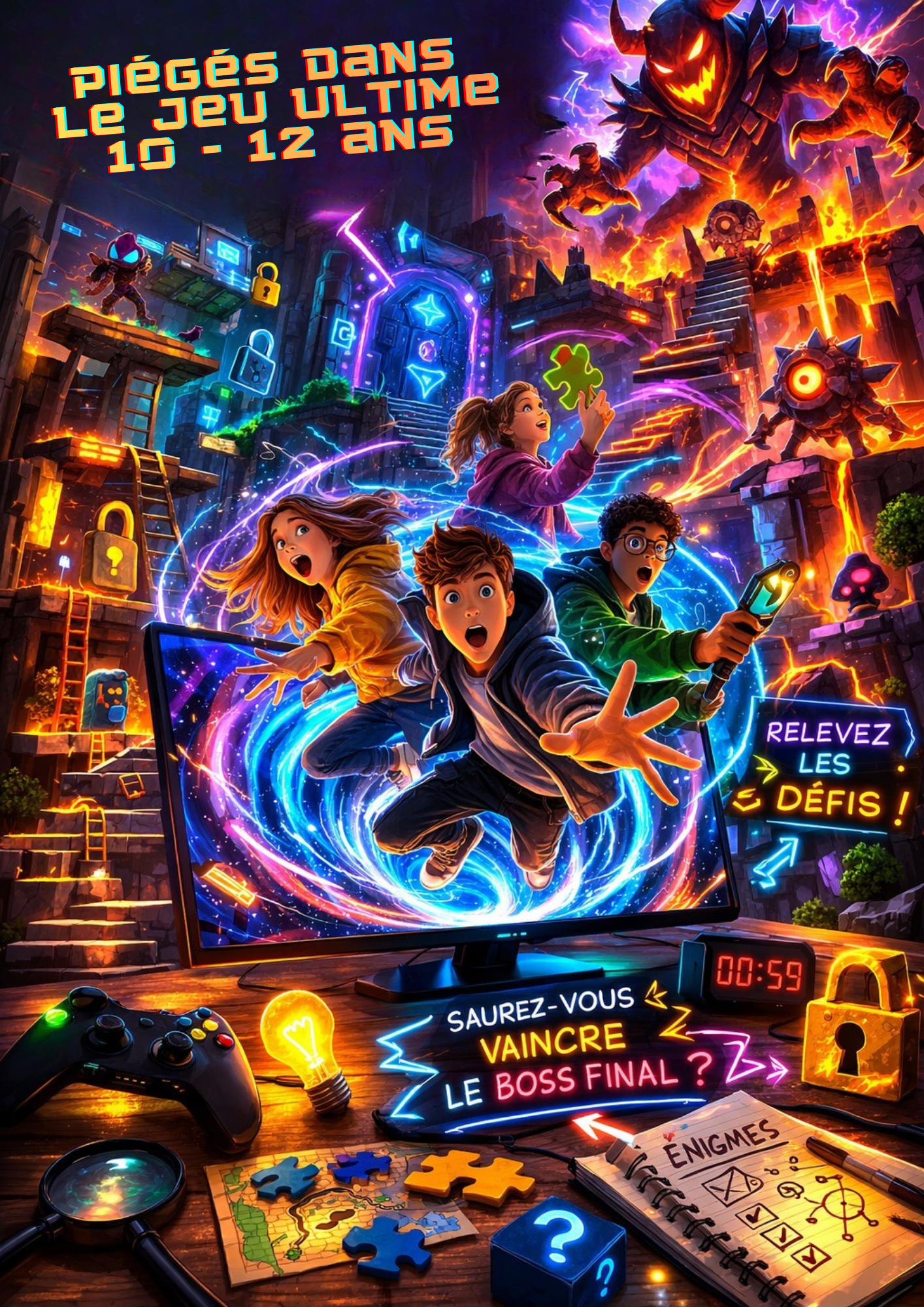 Piégés dans le jeu ultime "10-12ans"