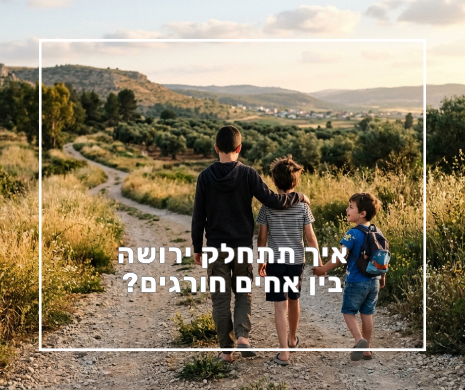 איך תתחלק ירושה בין אחים חורגים?