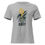 Thumbnail: Grey t-shirt with Blade GRACE AND GRIT design. Gold figure, Hockey T-Shirt.