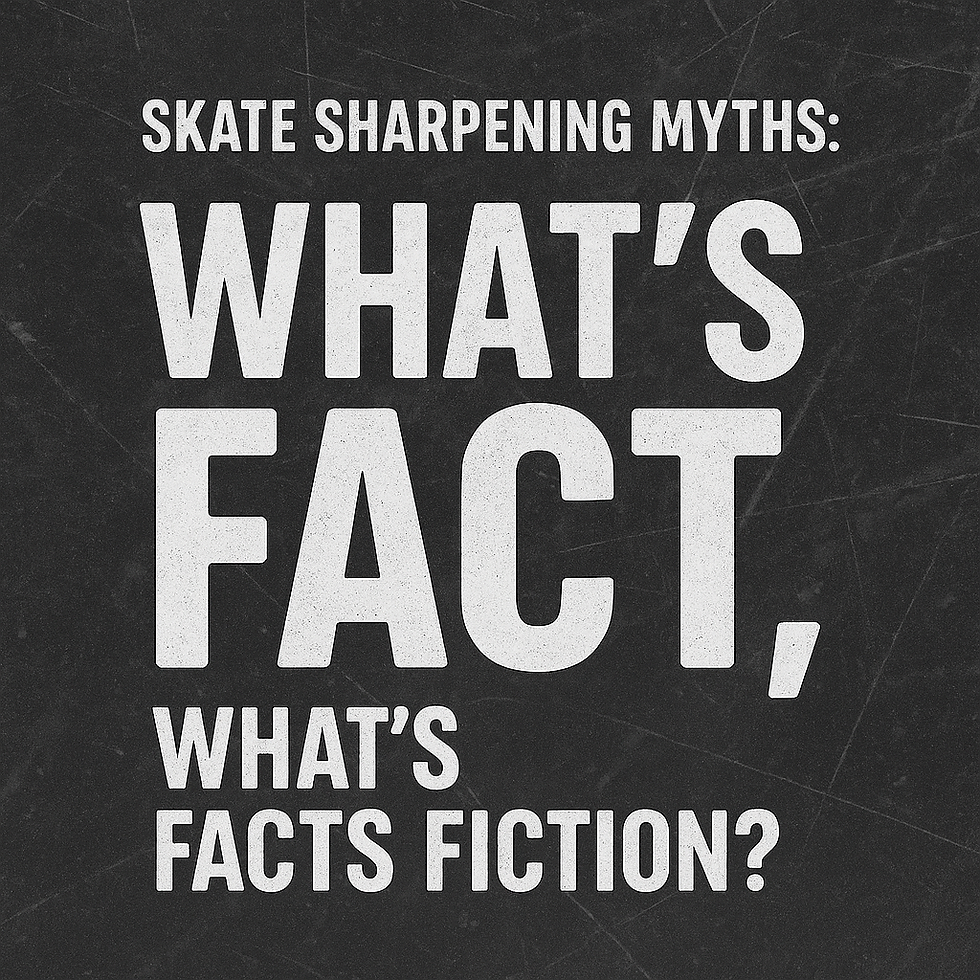 Skate Sharpening Myths: What’s Fact, What’s Fiction?