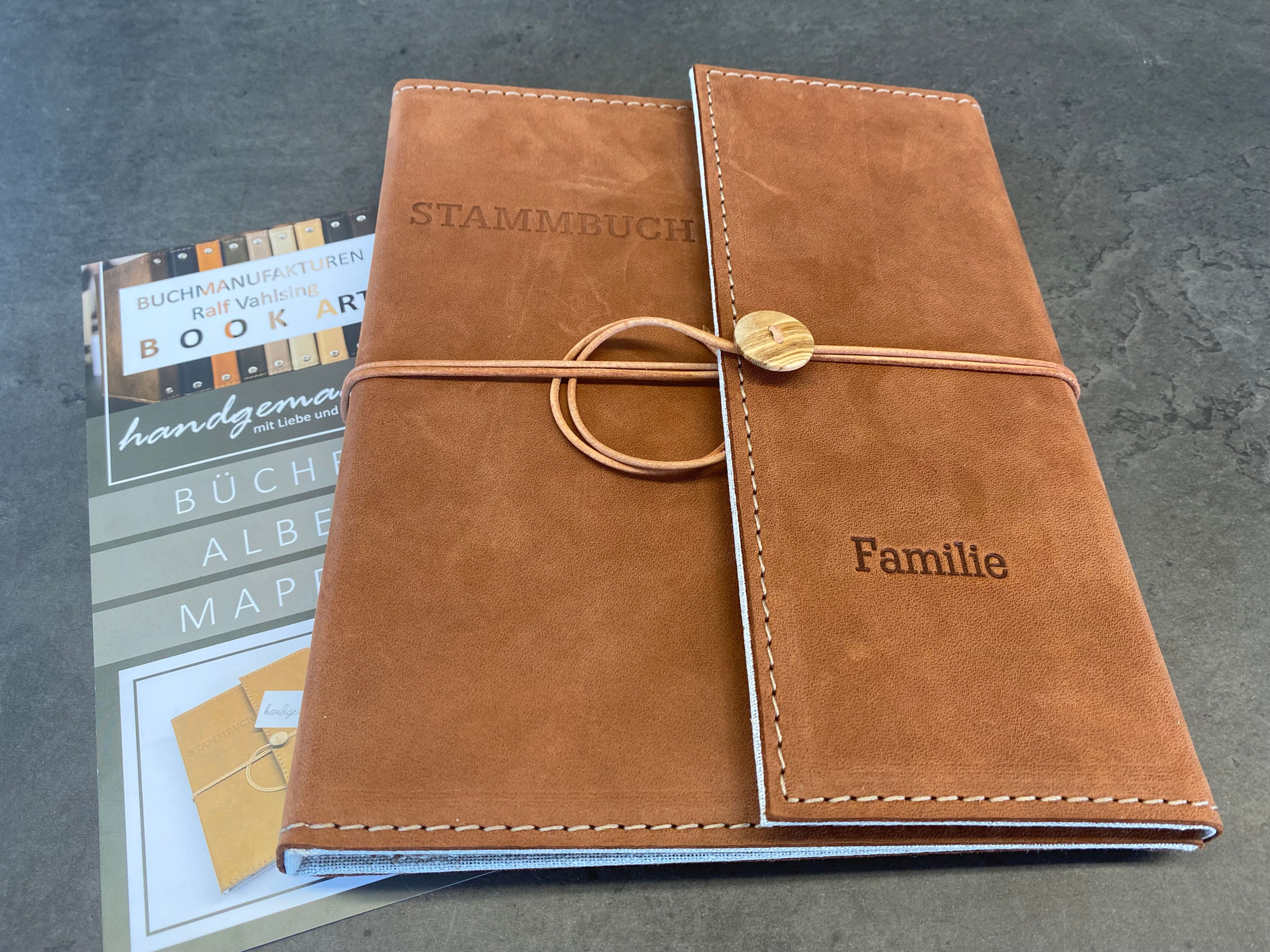 Stammbuch, Ledereinband Bourbon