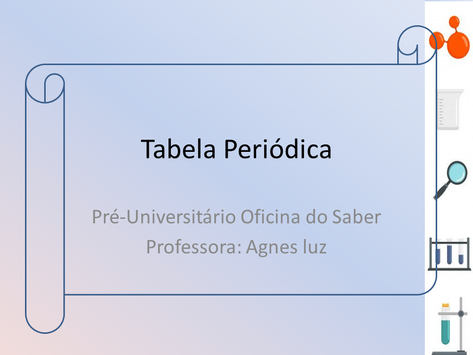 Aula 7 - Tabela periódica